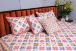 diamond print Cotton Bedsheet Set