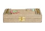 Embellished Jute Clutch Box - Image 8