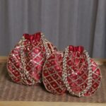 Ornate mirror potli bag