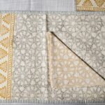 Geometric Pattern Table Set with Napkins and Rings - Image 2