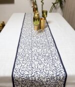 Navy Elegance Table Runner