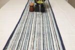 Coastal Stripes Handcrafted Table Runner