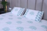 Peacock Elegance Cotton Bedsheet Set - Image 5