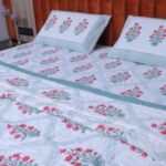 Blossom Trellis Mulmul Cotton Quilt - Image 4