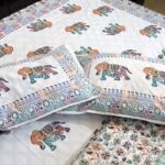 Multicolor Elephant Cotton Bedsheet Set - Image 3
