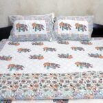 Multicolor Elephant Cotton Bedsheet Set - Image 4