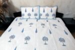 Blue Palm Tree Bed Cover - Image 3
