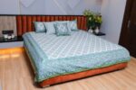 Emerald Cascade Cotton Bedsheet Set - Image 5